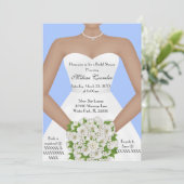 Chic Elegant White Modern Day Vrijgezellenfeest In Kaart (Staand voorkant)