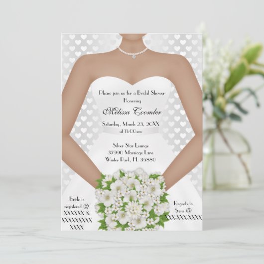 Chic Elegant White Modern Day Vrijgezellenfeest In Kaart (Staand voorkant)