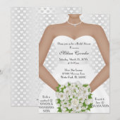 Chic Elegant White Modern Day Vrijgezellenfeest In Kaart (Voorkant / Achterkant)