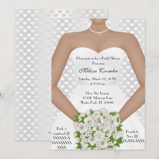 Chic Elegant White Modern Day Vrijgezellenfeest In Kaart (Voorkant / Achterkant)