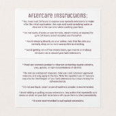 Chic Elegant White Rose Gold Marble Lashes Visitekaartje (Binnenkant ongevouwen)