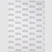 Chic Elegant Wildflower Line Art Minimalist  Tissuepapier (Voorkant)