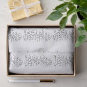 Chic Elegant Wildflower Line Art Minimalist Tissuepapier (Geschenk)