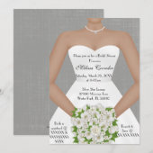 Chic Elegant Wit Modern Day Vrijgezellenfeest Uitn Kaart (Voorkant / Achterkant)