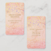 Chic Elegante Confetti Zakelijk Visitekaartje (Voorkant / Achterkant)