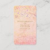Chic Elegante Confetti Zakelijk Visitekaartje (Achterkant)
