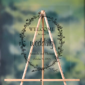Chic elegante moderne bruiloft welkom teken acryl bord (Neutraal)