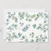 Chic Elephant Greenery Gender Neutral Baby shower  Kaart (Achterkant)