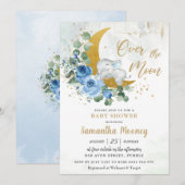 Chic Elephant We zijn over het Moon Boy Baby showe Kaart (Voorkant / Achterkant)