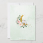 Chic Elephant We zijn over het Moon Girl Baby show Kaart (Achterkant)