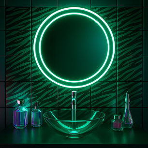 Chic Emerald Green Animal Print Tegeltje