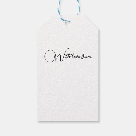 Chic Emerald Green Black Cadeaulabel (Achterkant)