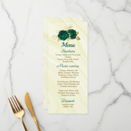 chic emerald green goudbruin - bruiloft menu