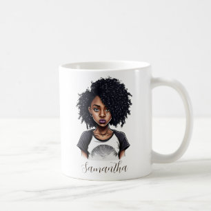 Chic en Classy Afro Woman Koffiemok