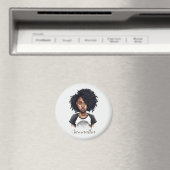 Chic en Classy Afro Woman Magneet (Insitu (Vaatwasser))