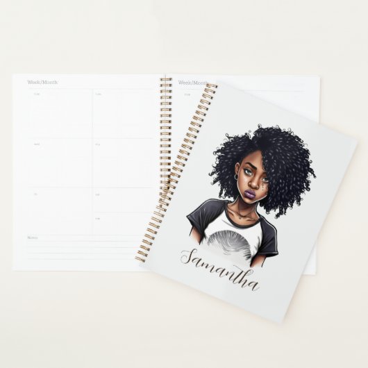 Chic en Classy Afro Woman Planner (Display)