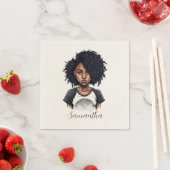 Chic en Classy Afro Woman Servet (Insitu)
