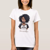 Chic en Classy Afro Woman T-shirt (Voorkant)