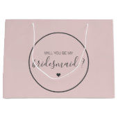 Chic en Elegant Zal je mijn Bridesmaid zijn? Groot Cadeauzakje (Voorkant)