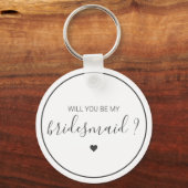 Chic en Elegant Zal je mijn Bridesmaid zijn? Sleutelhanger (Voorkant)