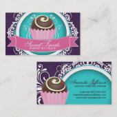 Chic en ElegantCake Bites Visitekaartjes (Voorkant / Achterkant)