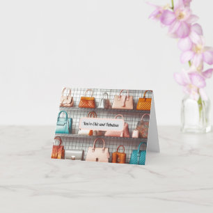 Chic en Fabulous Handtas Kaart Groeten