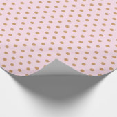 Chic- en Glam-roze en goudpokkendots Cadeaupapier (Hoek)