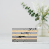 Chic- en Glamour-expressief / Stripes Visitekaartje (Staand voorkant)