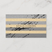 Chic- en Glamour-expressief / Stripes Visitekaartje (Voorkant)