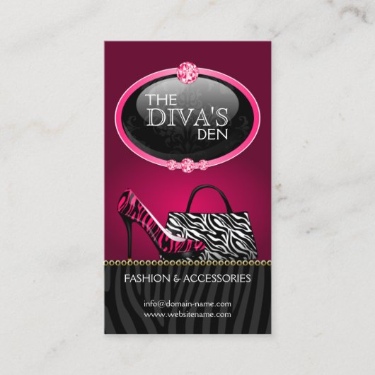 Chic- en sassy-Mode Visitekaartje (Voorkant)