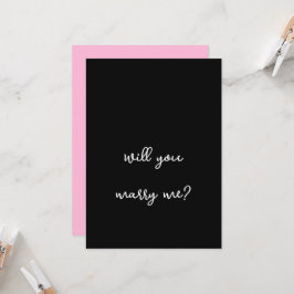 Chic en Sophisticated huwelijksaanzoek Kaart