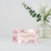 Chic en Stijlvol, bleekroze flesje Visitekaartje (Staand voorkant)