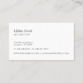 Chic en Stijlvol, bleekroze flesje Visitekaartje (Achterkant)