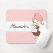 Chic en trendy Paris Eiffel Tower Girly girl Muismat (Met muis)