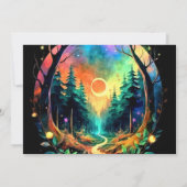 Chic Enchanted Adventure wacht op Baby shower Kaart (Achterkant)