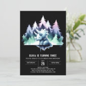 Chic Enchanted Triceratops Verjaardag Kaart (Staand voorkant)