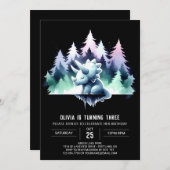 Chic Enchanted Triceratops Verjaardag Kaart (Voorkant / Achterkant)