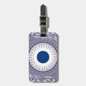 Chic Energetic Eye Design: een betoverend patroon Bagagelabel (Voorkant verticaal)