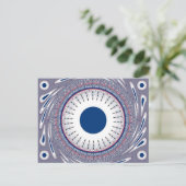 Chic Energetic Eye Design: een betoverend patroon Briefkaart (Staand voorkant)