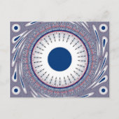 Chic Energetic Eye Design: een betoverend patroon Briefkaart (Voorkant)