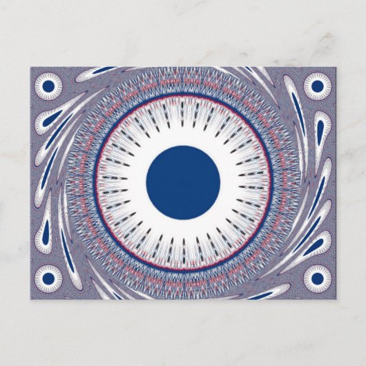 Chic Energetic Eye Design: een betoverend patroon Briefkaart (Voorkant)