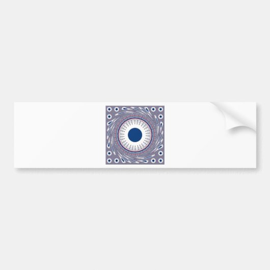 Chic Energetic Eye Design: een betoverend patroon Bumpersticker (Voorkant)