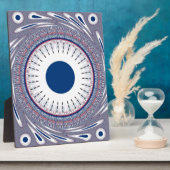 Chic Energetic Eye Design: een betoverend patroon Fotoplaat (Zijkant)