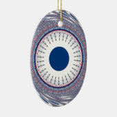 Chic Energetic Eye Design: een betoverend patroon Keramisch Ornament (Rechts)