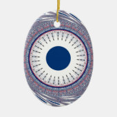 Chic Energetic Eye Design: een betoverend patroon Keramisch Ornament (Voorkant)