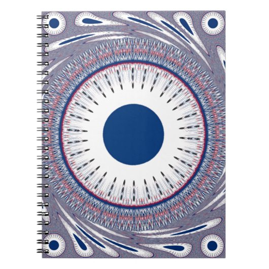 Chic Energetic Eye Design: een betoverend patroon Notitieboek (Voorkant)