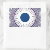 Chic Energetic Eye Design: een betoverend patroon Rechthoekige Sticker (Tas)