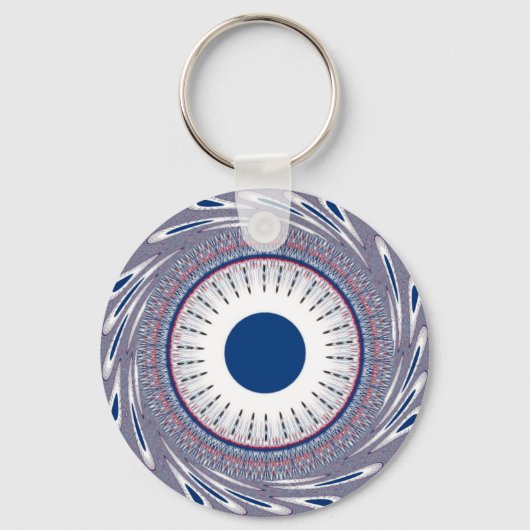 Chic Energetic Eye Design: een betoverend patroon Sleutelhanger (Voorkant)
