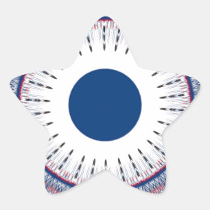 Chic Energetic Eye Design: een betoverend patroon Ster Sticker