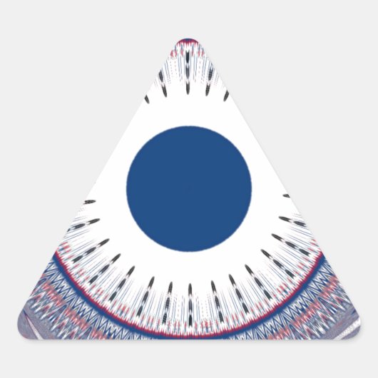 Chic Energetic Eye Design: een betoverend patroon Sticker (Voorkant)